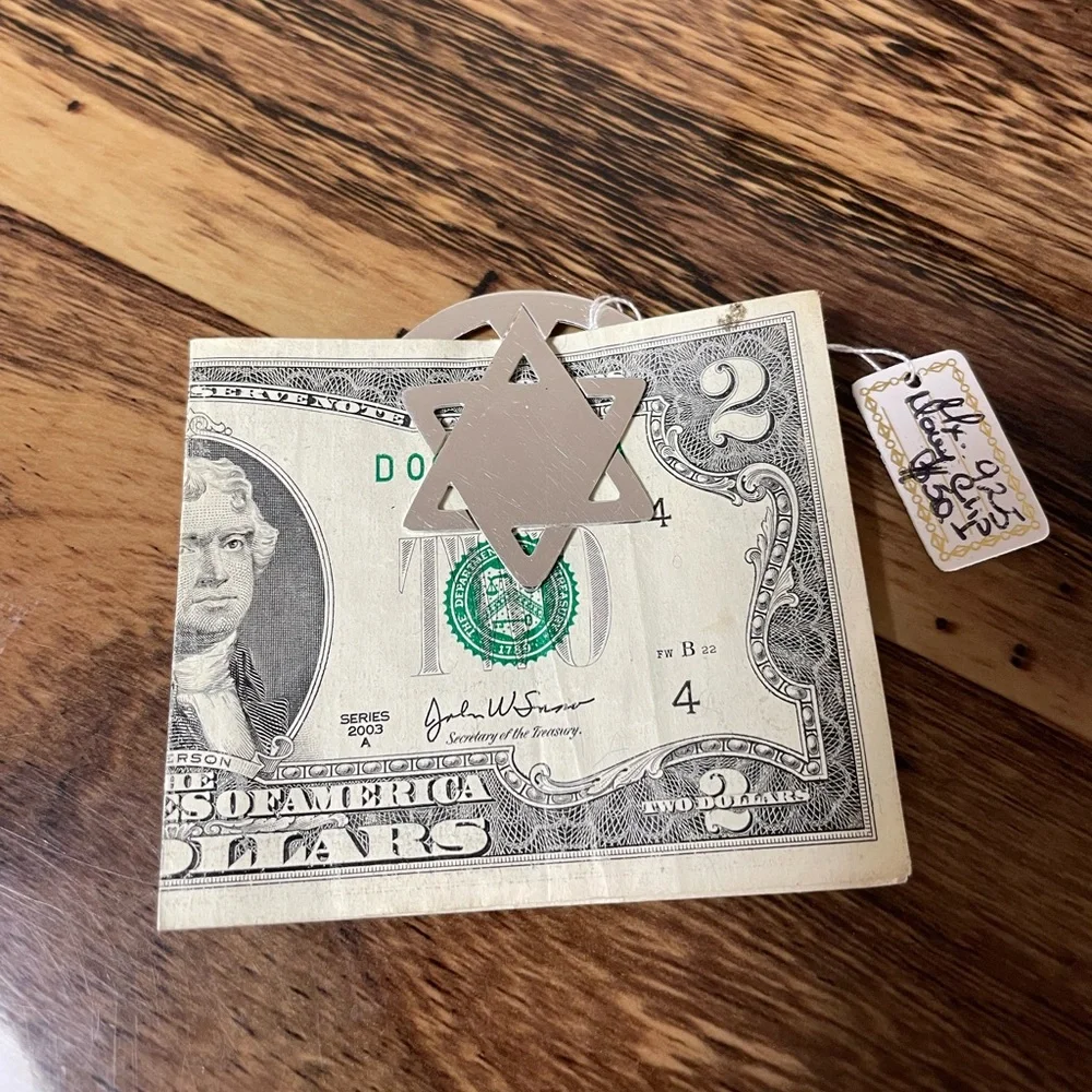 Sterling Silver Star of David Money Clip